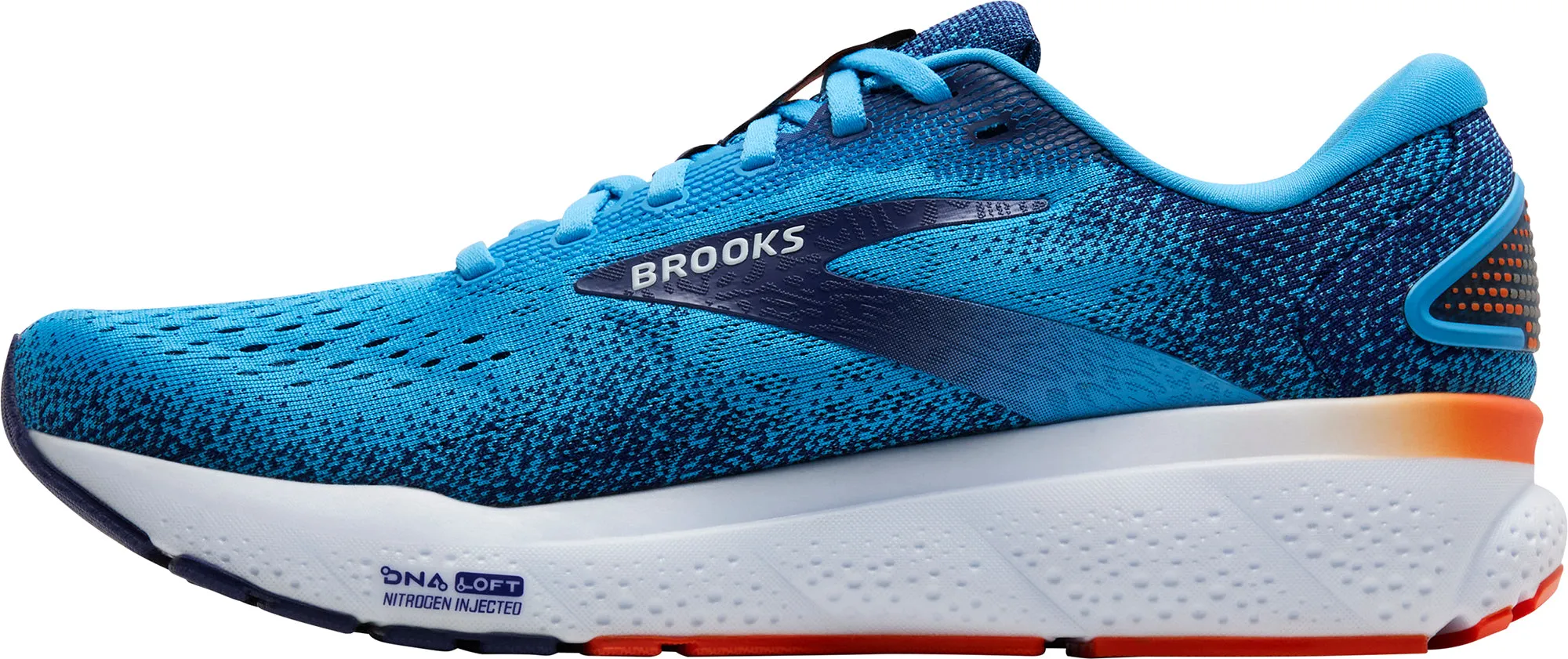 Brooks Ghost 16 Mens Running Shoes - Blue Fur Trim Balance Core