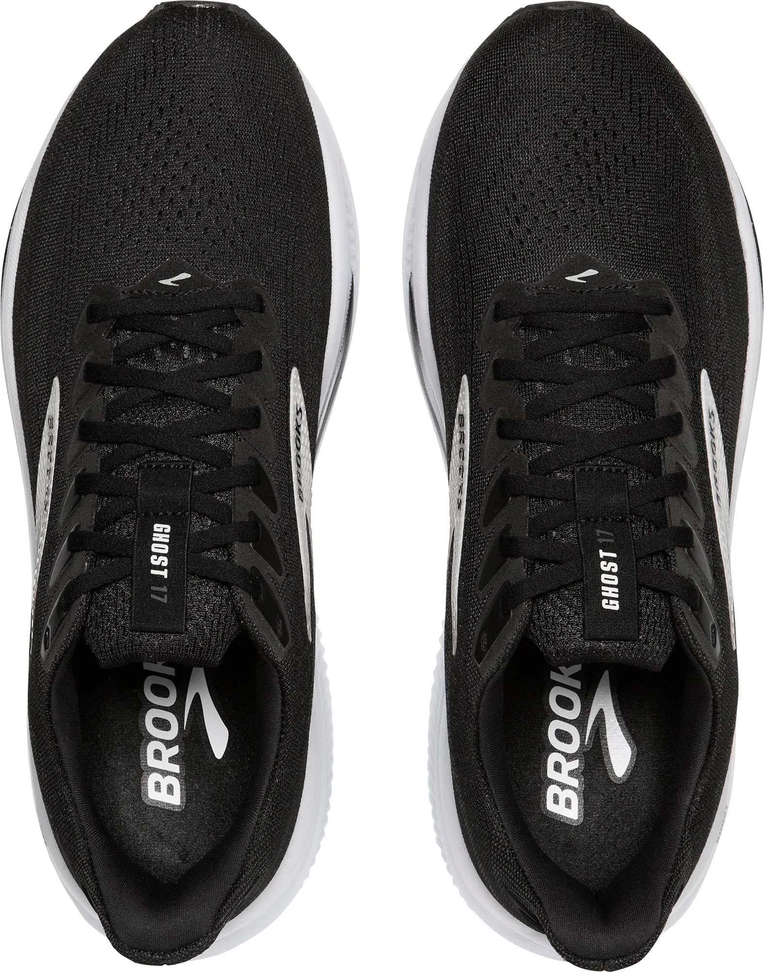 Brooks Ghost 17 Mens Running Shoes - Black Bright Neon