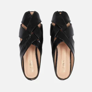 LADIES CASUAL SLIP-ON MULES Comfy Footstep