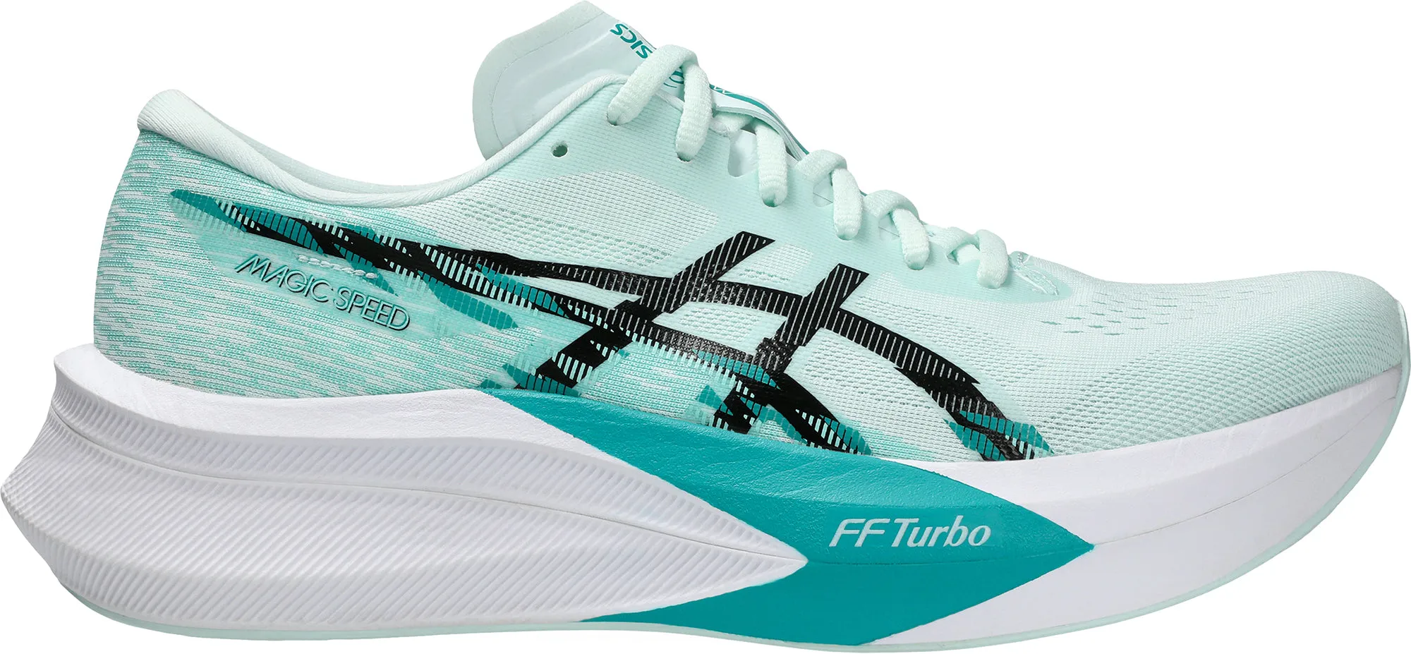 Fire Red Asics Magic Speed 4 Mens Running Shoes - Green