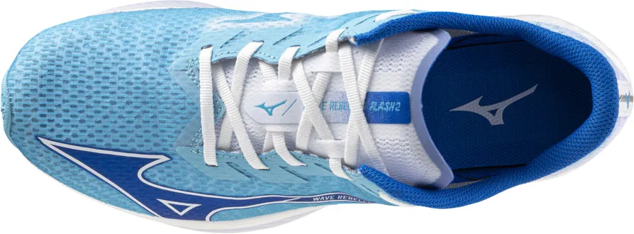 Mizuno Wave Rebellion Flash 2 Mens Running Shoes - Blue Active Day