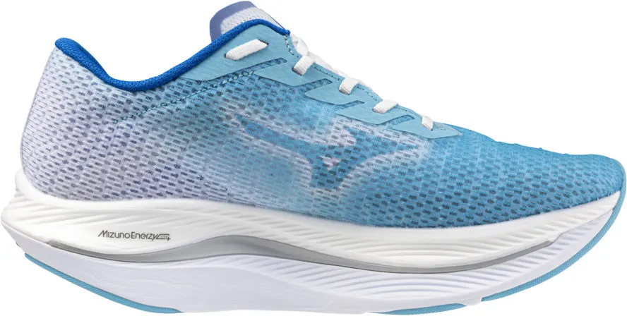 Mizuno Wave Rebellion Flash 2 Mens Running Shoes - Blue Skin Soft Park Step