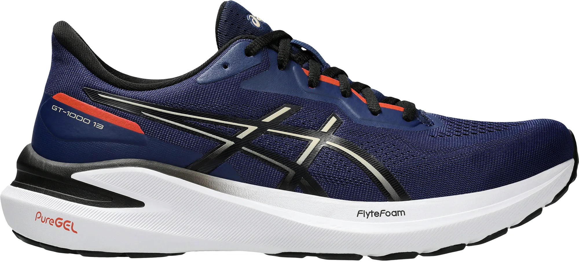Luggage Fit Teen Fun Asics GT 1000 13 Mens Running Shoes - Navy