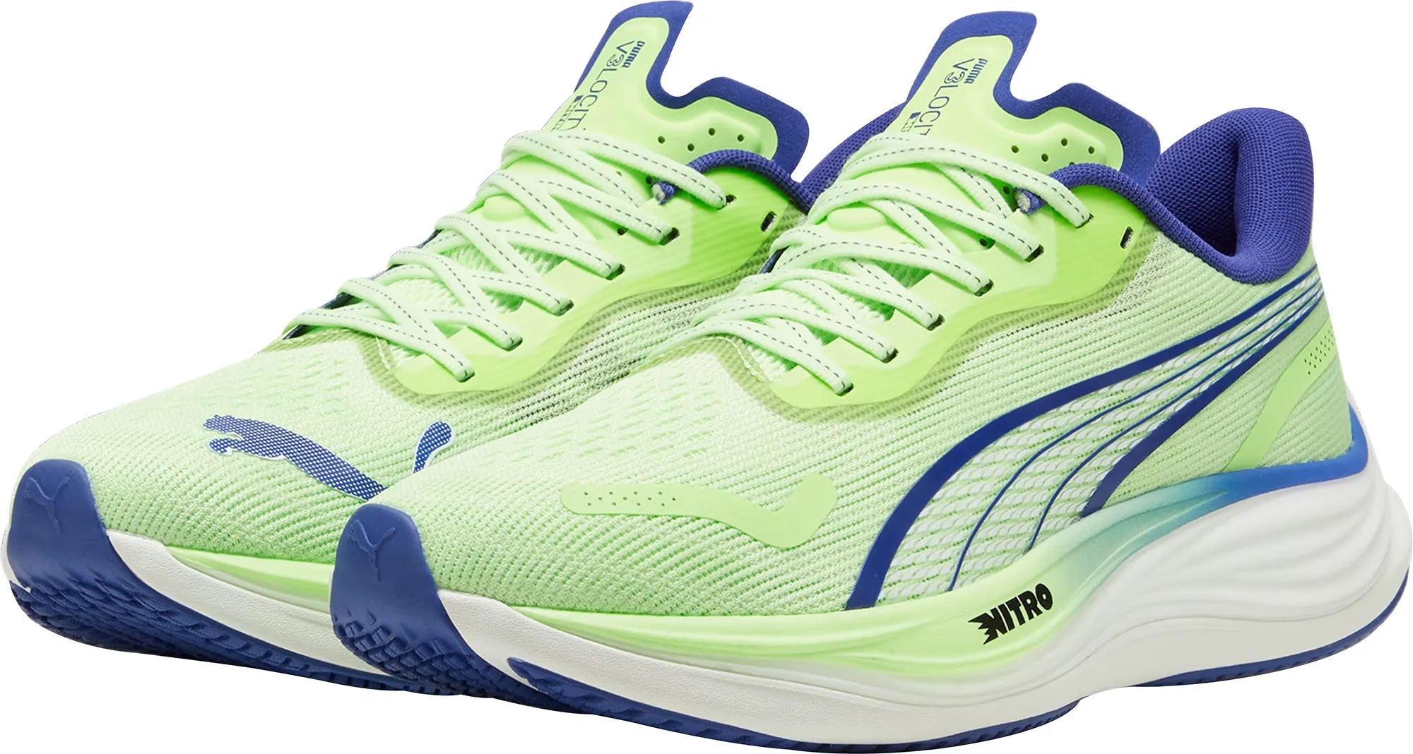 Brave Walk Hiking Mood Puma Velocity Nitro 3 Mens Running Shoes - Green