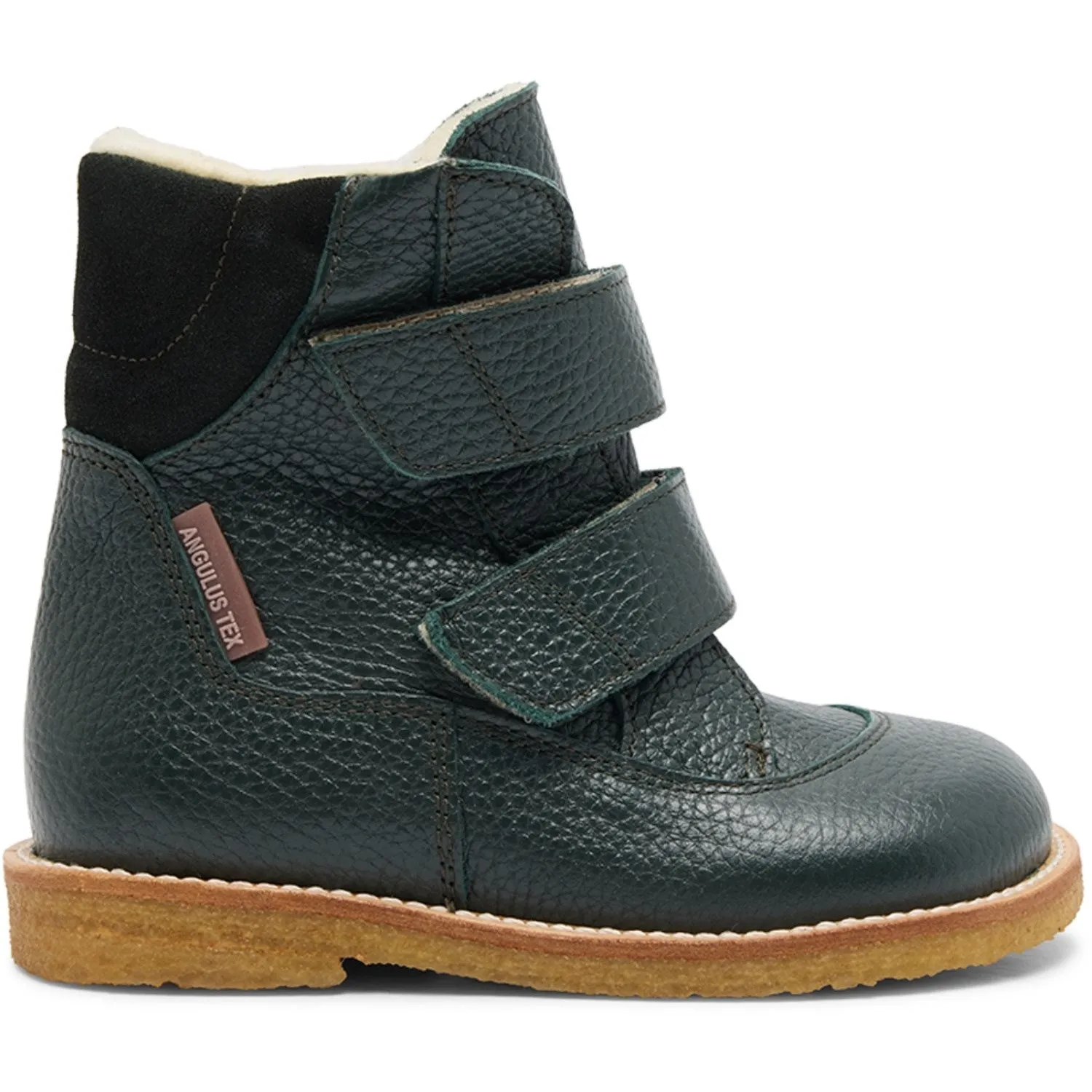 Snow Trail Adventure Snow Winter Explorer Gear Angulus Deep Teal/Deep Teal Tex Boot with Velcro Closure