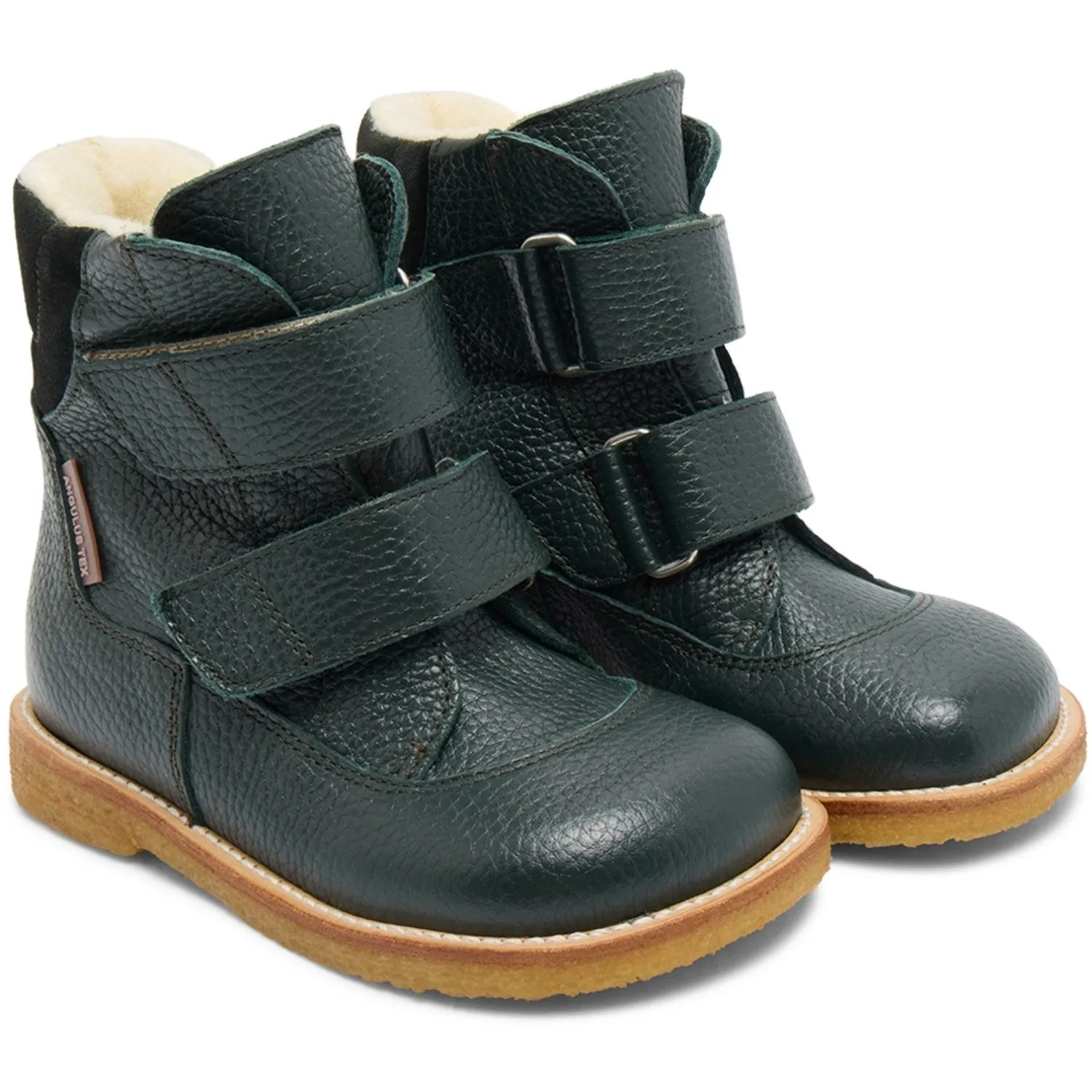 Angulus Deep Teal/Deep Teal Tex Boot with Velcro Closure Arctic Adventure Ready