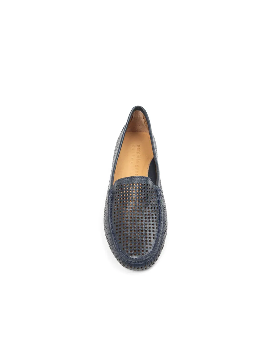 Barrie Perforated Driving Moccasin Breath Fresh Elastic