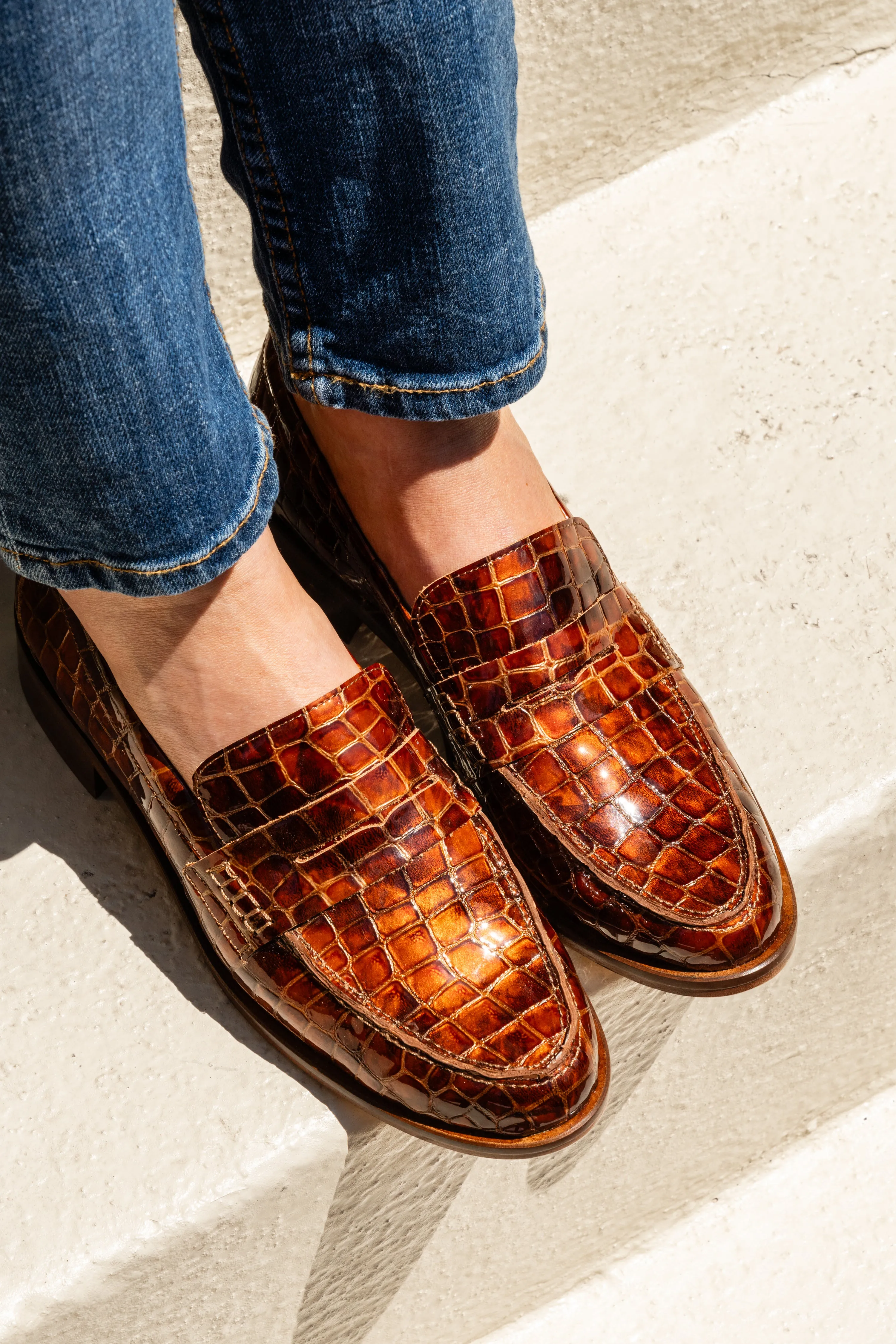 Vince Penny Loafer Scandi Clean Shine Tone