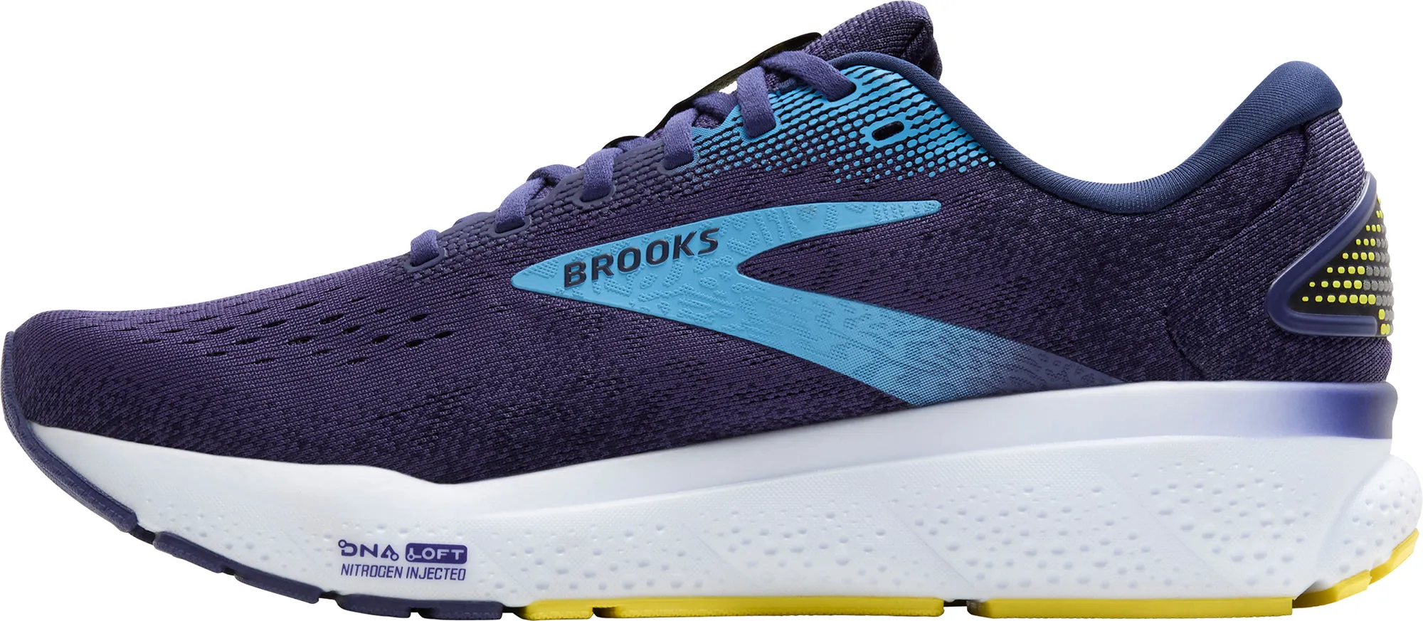 Memory Foam Breathable Daily Walk Brooks Ghost 16 Mens Running Shoes - Blue