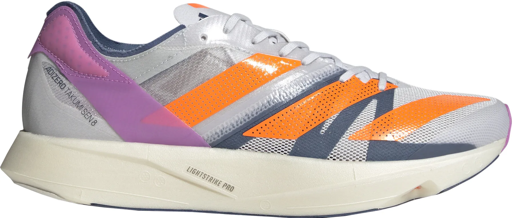 adidas Adizero Takumi Sen 8 Running Shoes - Grey Energy Walk