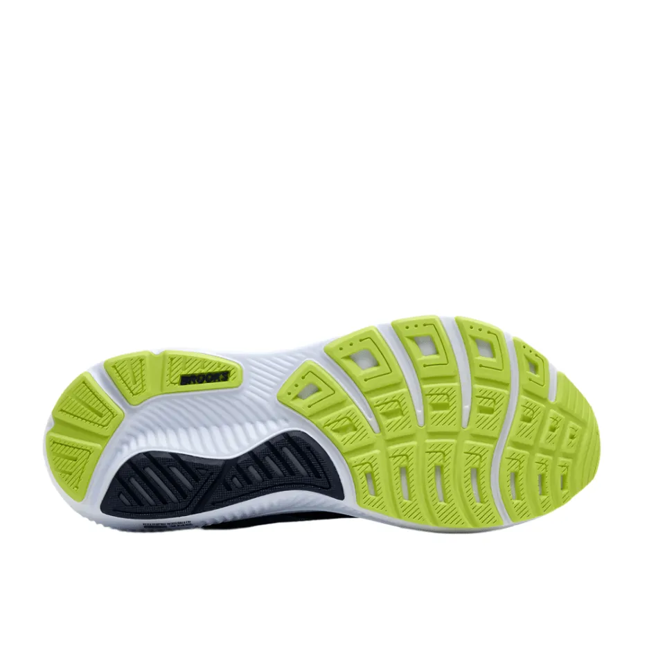 Brooks Men's Ghost 17 Running Shoes in Peacoat/Lime/Blue AW25 Joint Stability