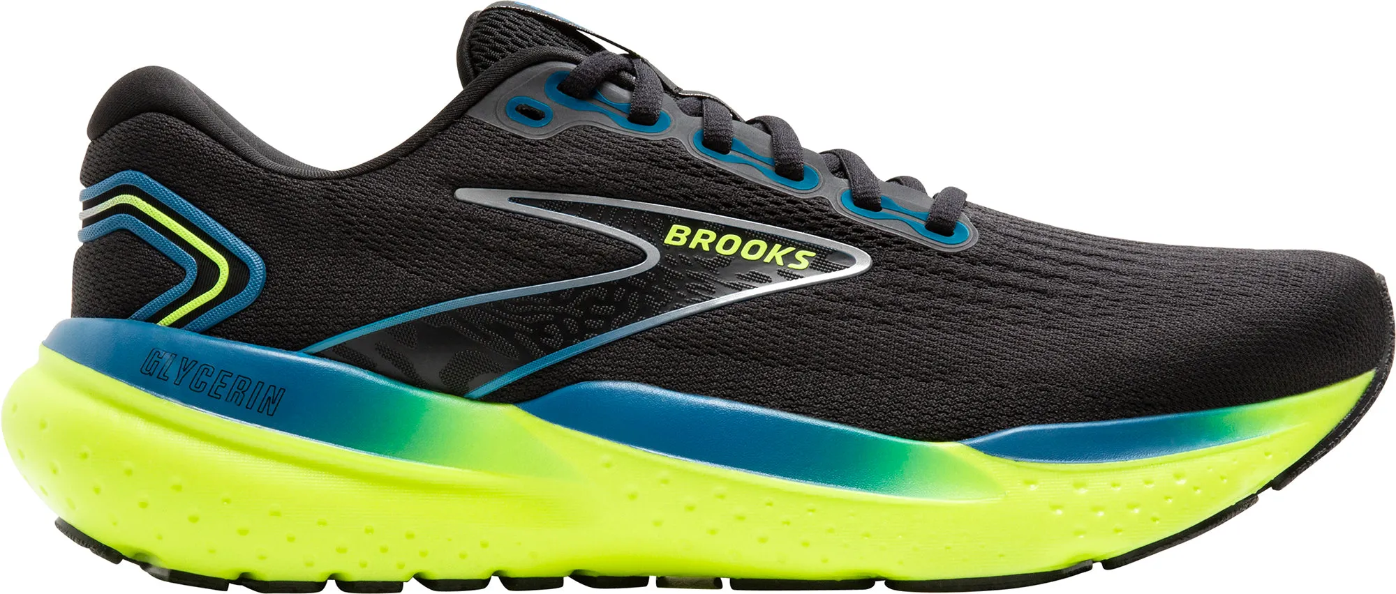 Night Glow Brooks Glycerin 21 Mens Running Shoes - Black