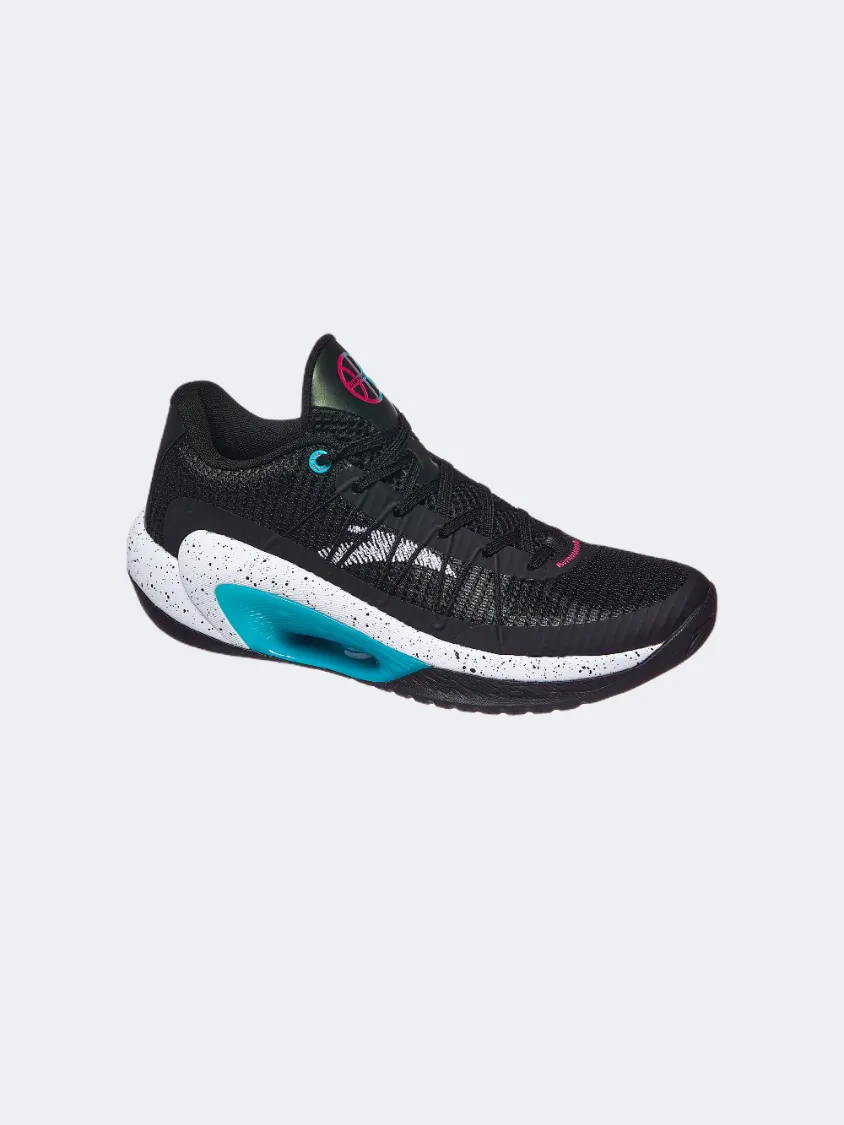 Slip   On Anta Klay Thompson Pro Men Basketball Shoes Black/White/Blue