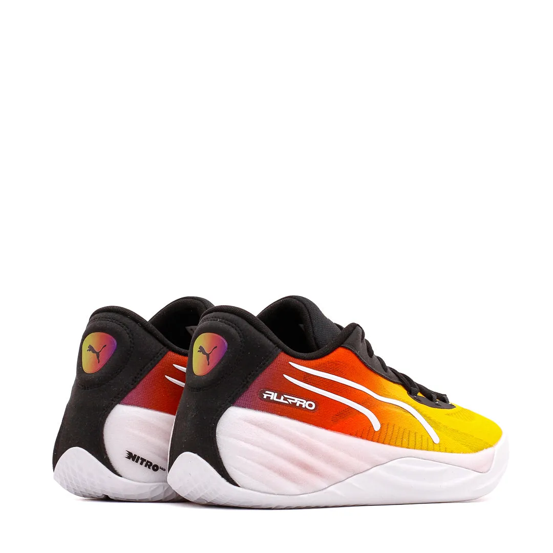 Puma Basketball Men All-Pro Nitro Showtime Yellow Sizzle Purple Glimmer 309890-01 Quick Dry Inner Fabric Professional Match Feel
