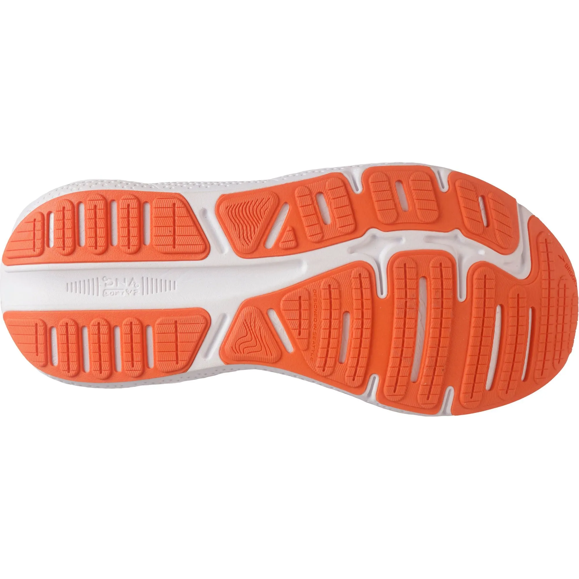Brooks Ghost Max Mens Running Shoes - Orange Form Ease Tech Glow