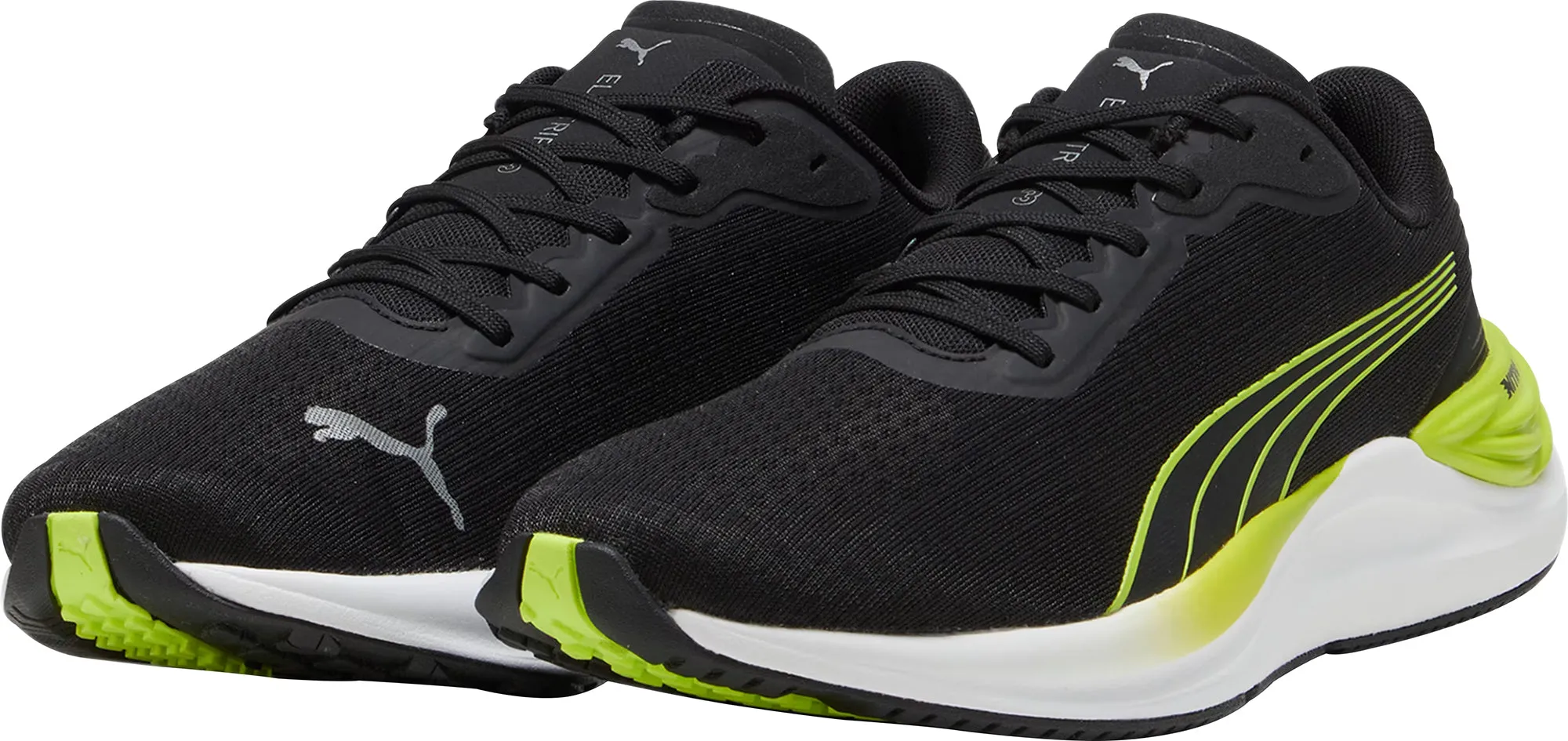 Eco Friendly Backpacking Trip Skin Soft Puma Electrify Nitro 3 Mens Running Shoes - Black