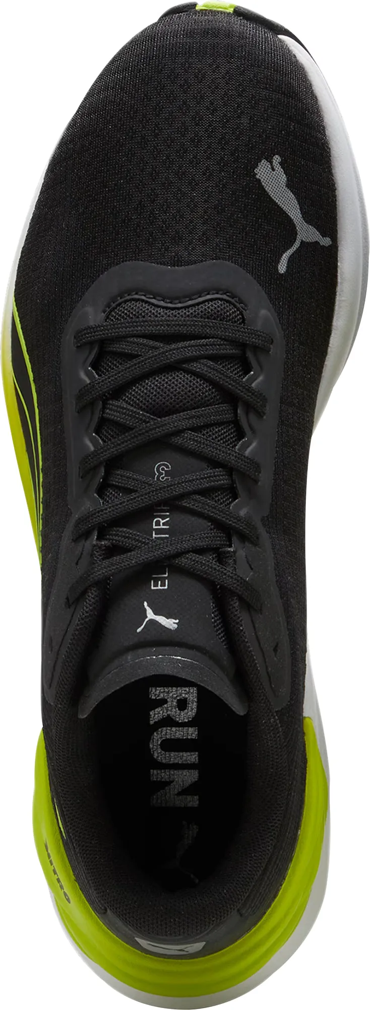 Fire Red Puma Electrify Nitro 3 Mens Running Shoes - Black