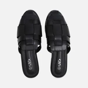 Durable Sling Zip Up Design LADIES CASUAL SLIP-ON MULES