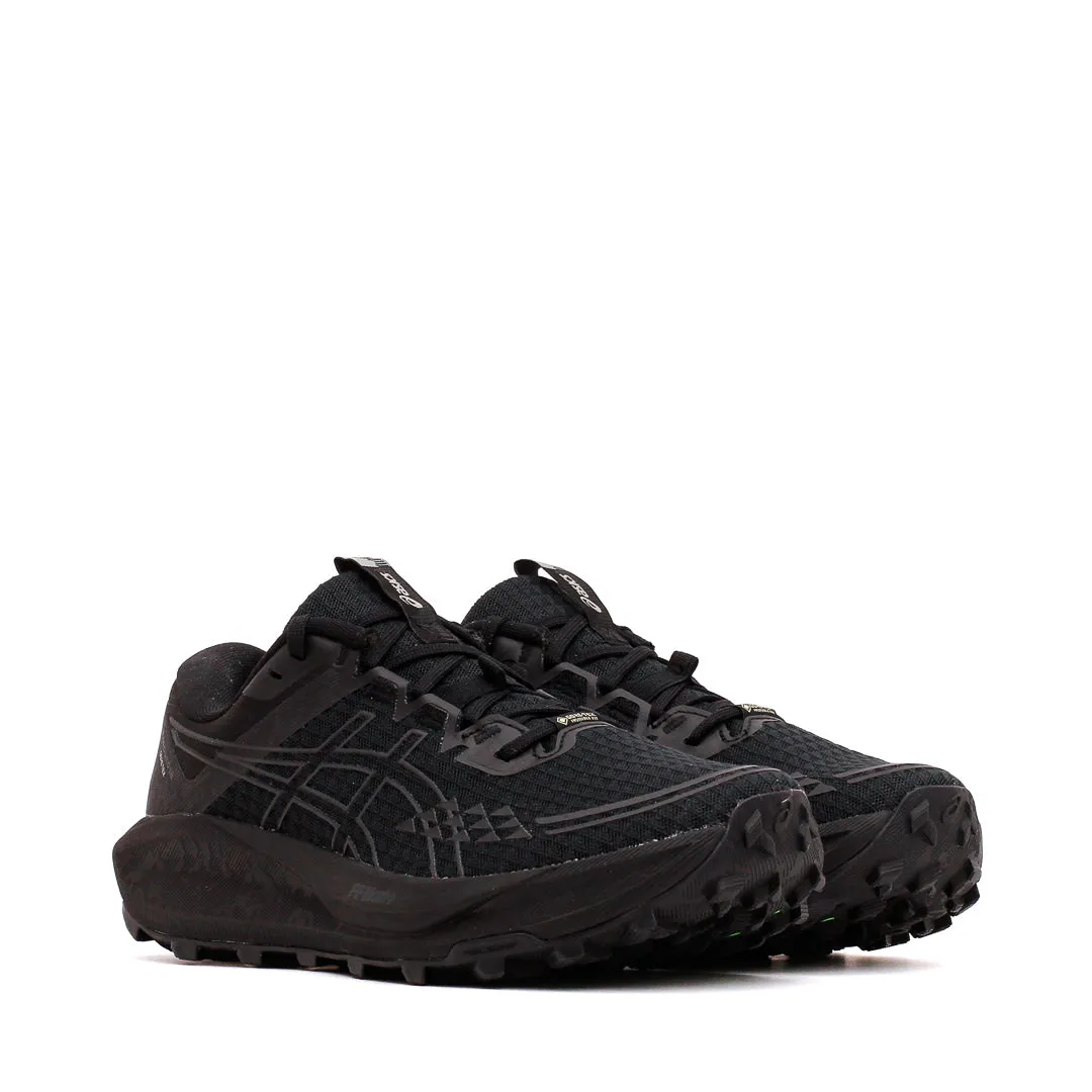 Asics Men Gel-Trabuco 13 GTX Black Graphite Grey 1011B978-002 Light Run Stretch Fabric Travel Light