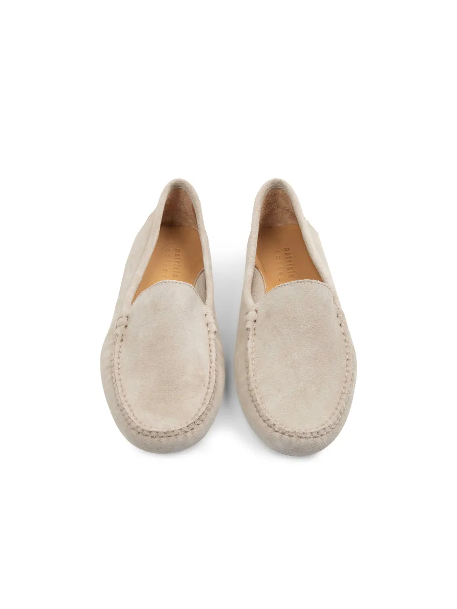 mesh construction Jillian Driving Moccasin in Suede