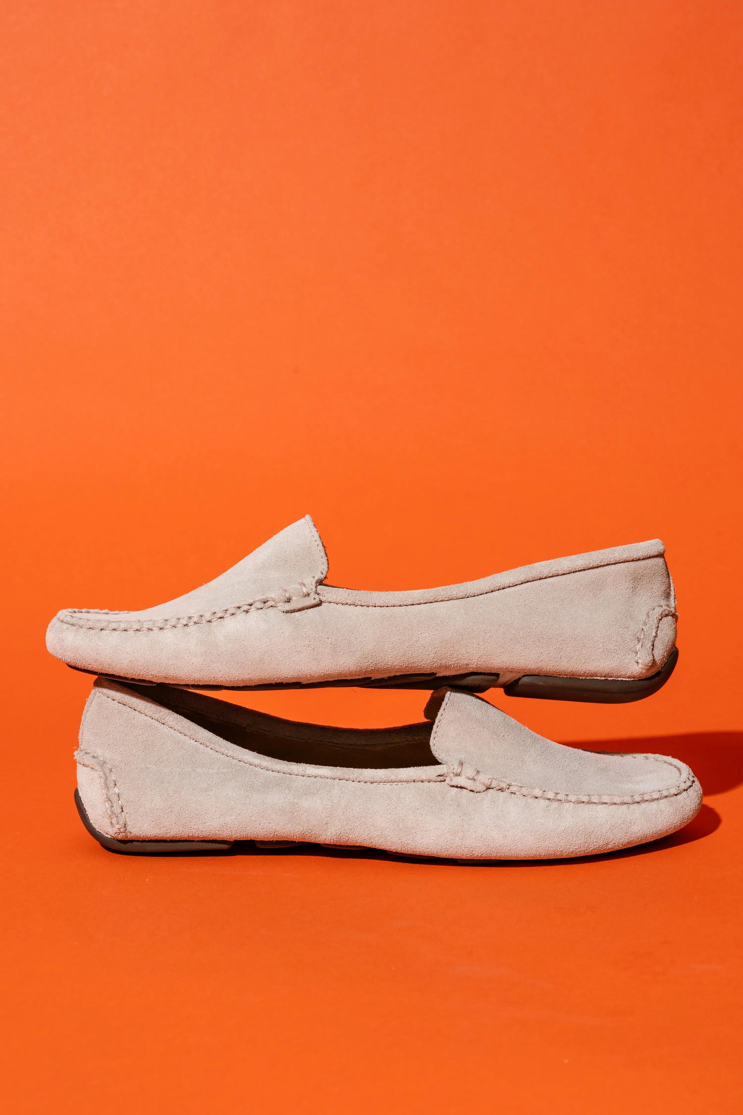 Jillian Driving Moccasin in Suede Ventilated Mesh Cold Weather
