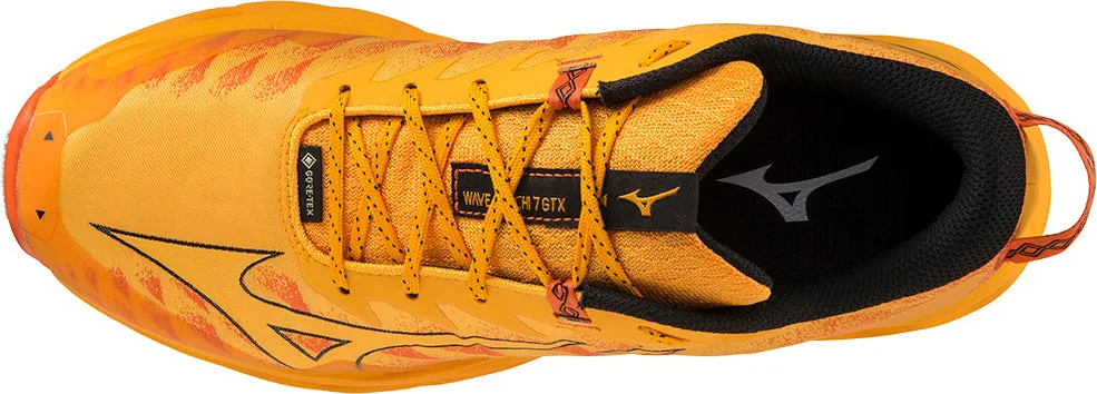 Mizuno Wave Daichi GORE-TEX Mens Trail Running Shoes - Orange Summer Base Comfort Tongue