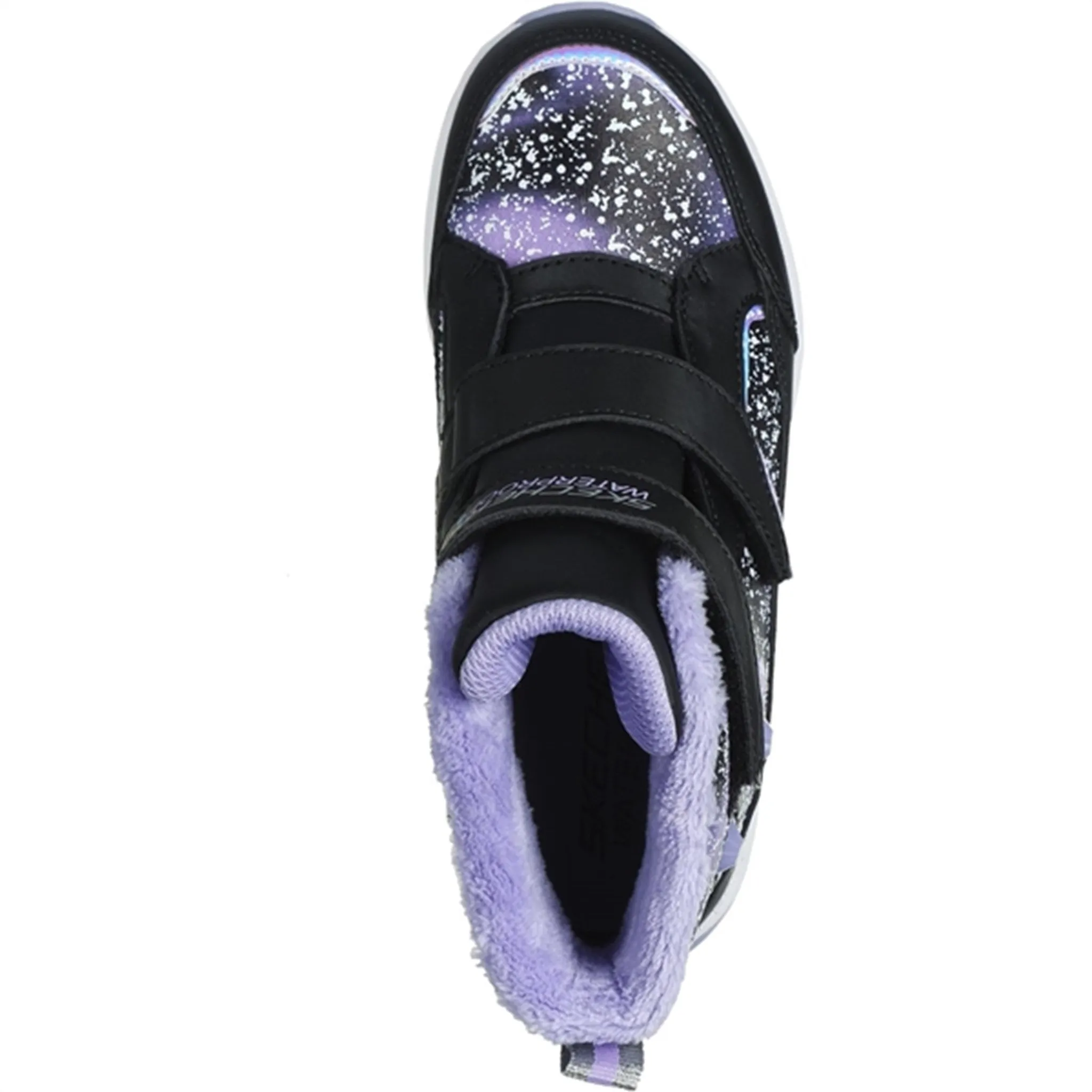 Snow Snow Adventure Snow Winter Rugged Boots Skechers Girls Storm Blazer Waterproof Boots Black Lavender