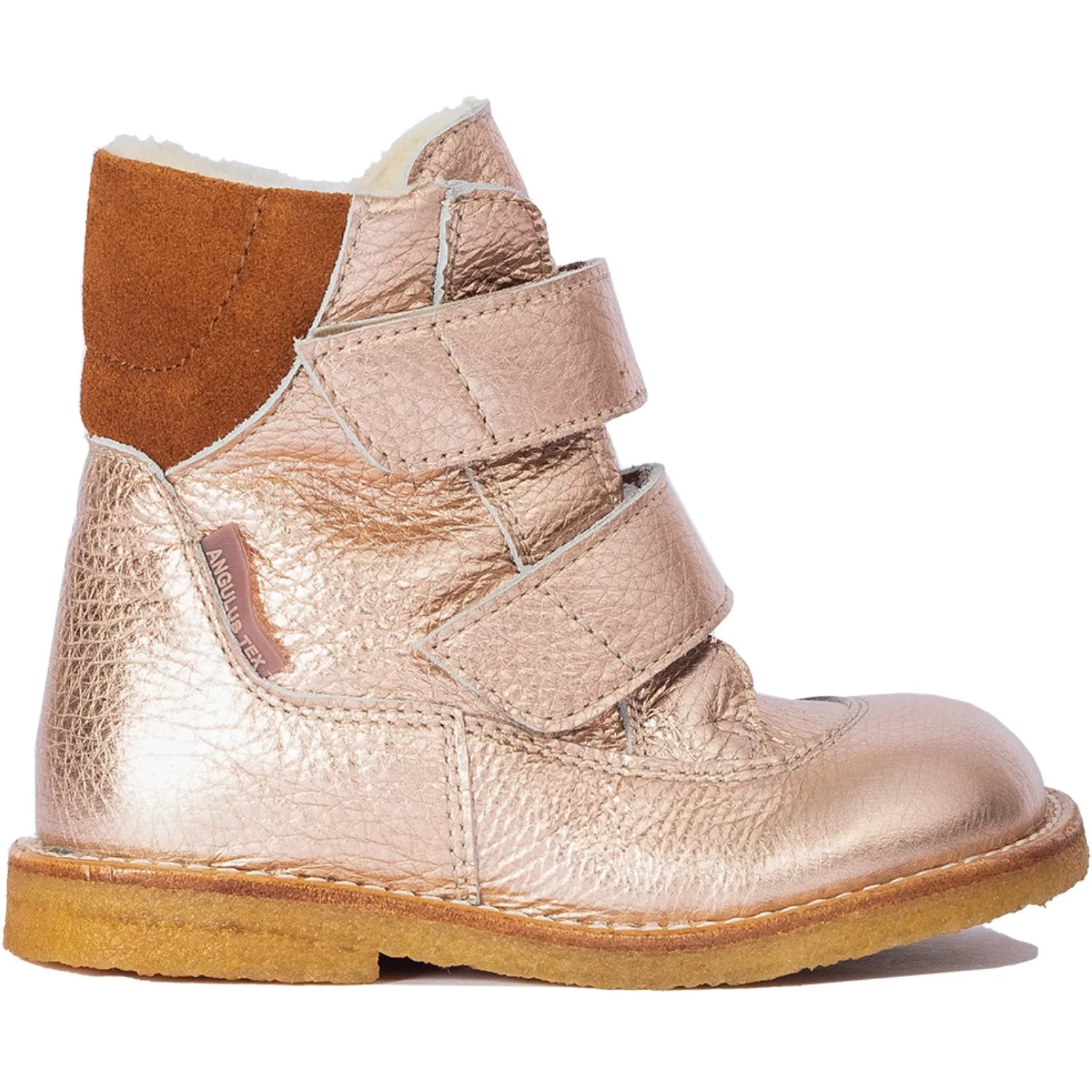 Angulus Copper/Cognac Tex boot with Velcro closure Chill Protection Snow Cold Boots