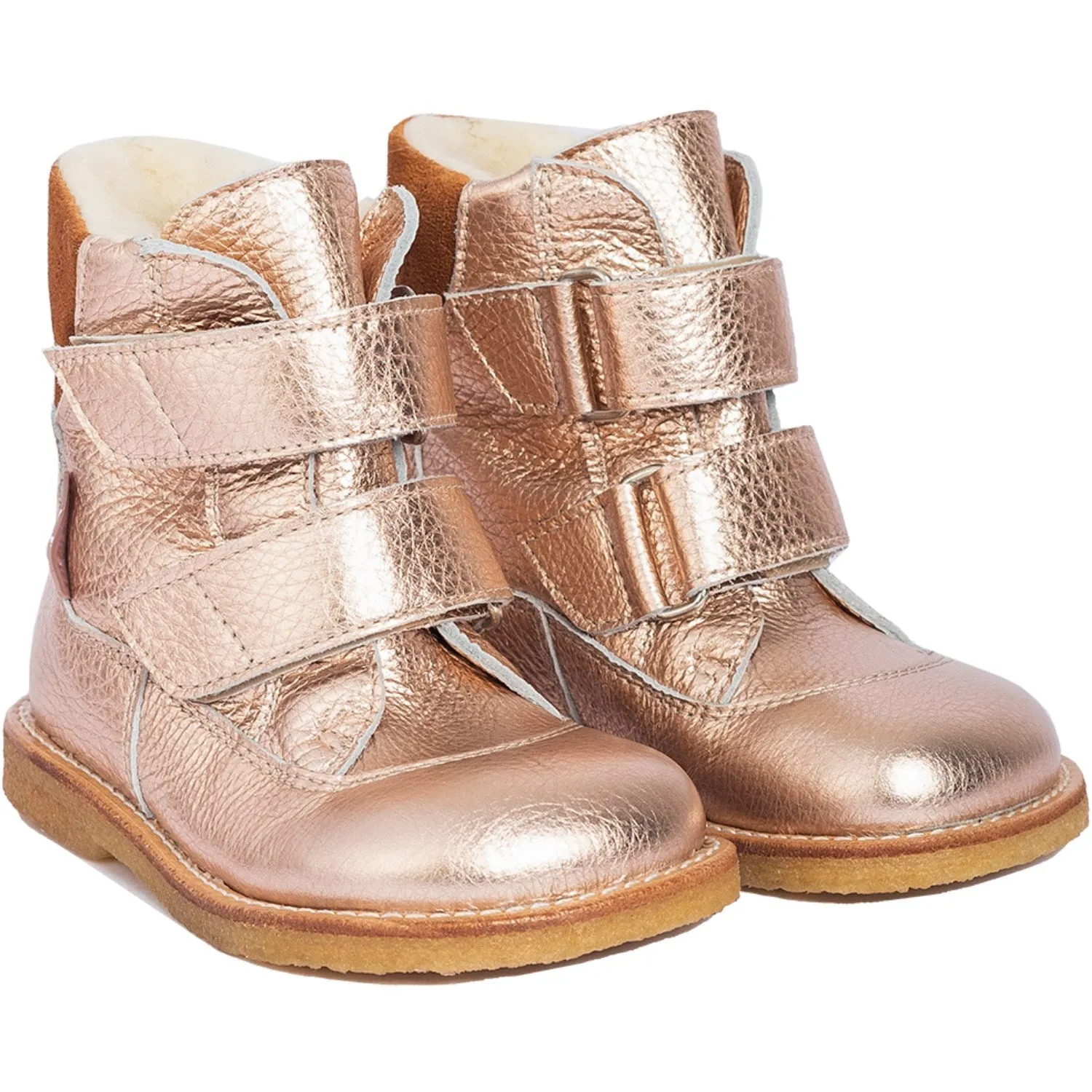 Snow Walk Protection Angulus Copper/Cognac Tex boot with Velcro closure
