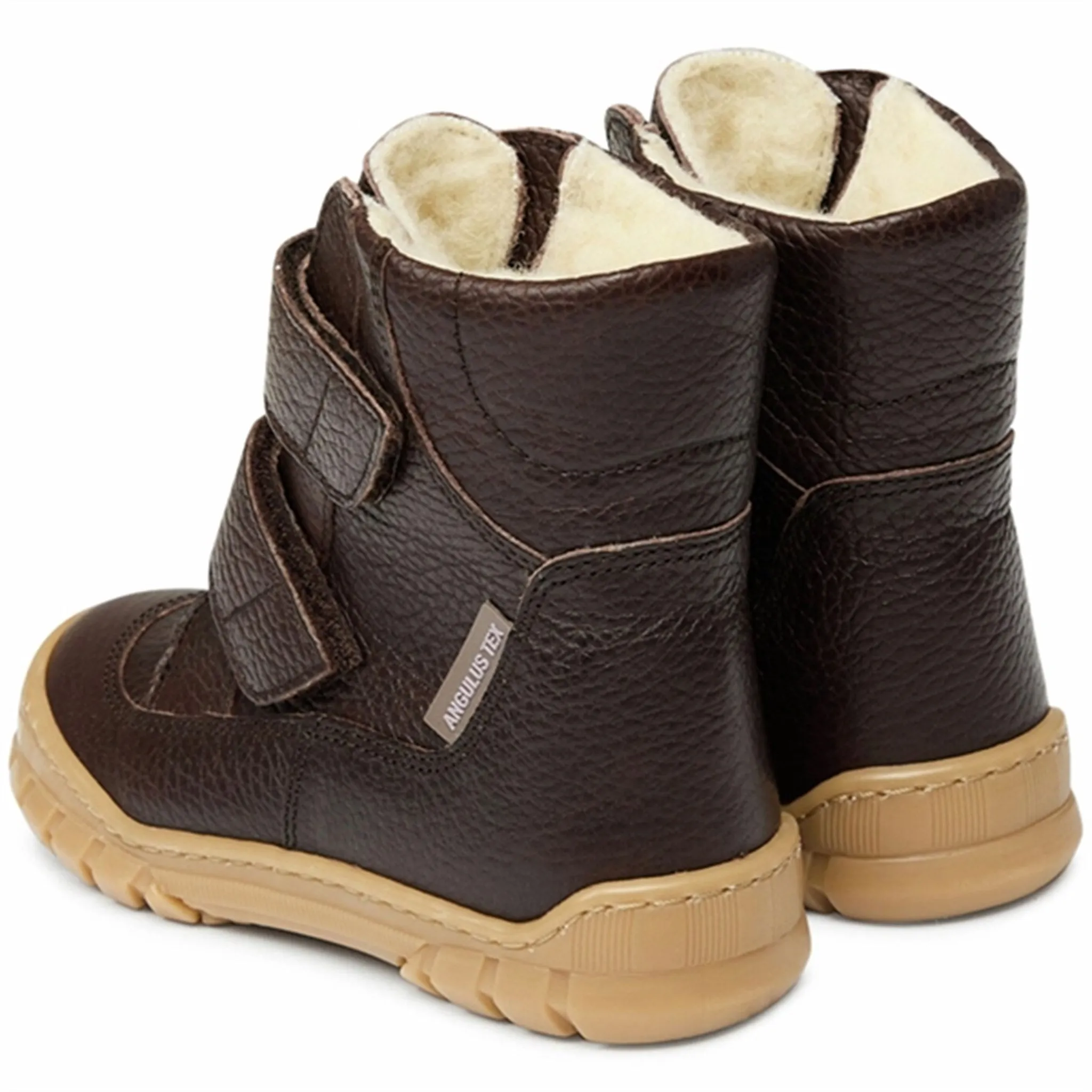Angulus Tex Boots w Velcro Dark Brown Cold Walk Boots