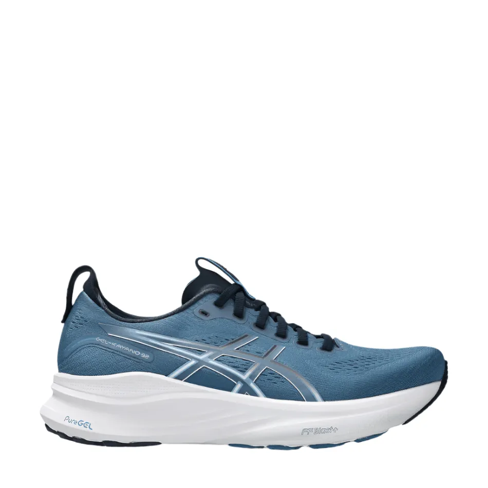 ASICS Men's GEL-KAYANO 32 Running Shoes in Winter Sea/Midnight AW25 traction - enhanced running shoes performance - optimized shoes