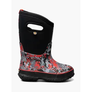 BOGS Black Multi Micro Camo Classic Boots Snow Play