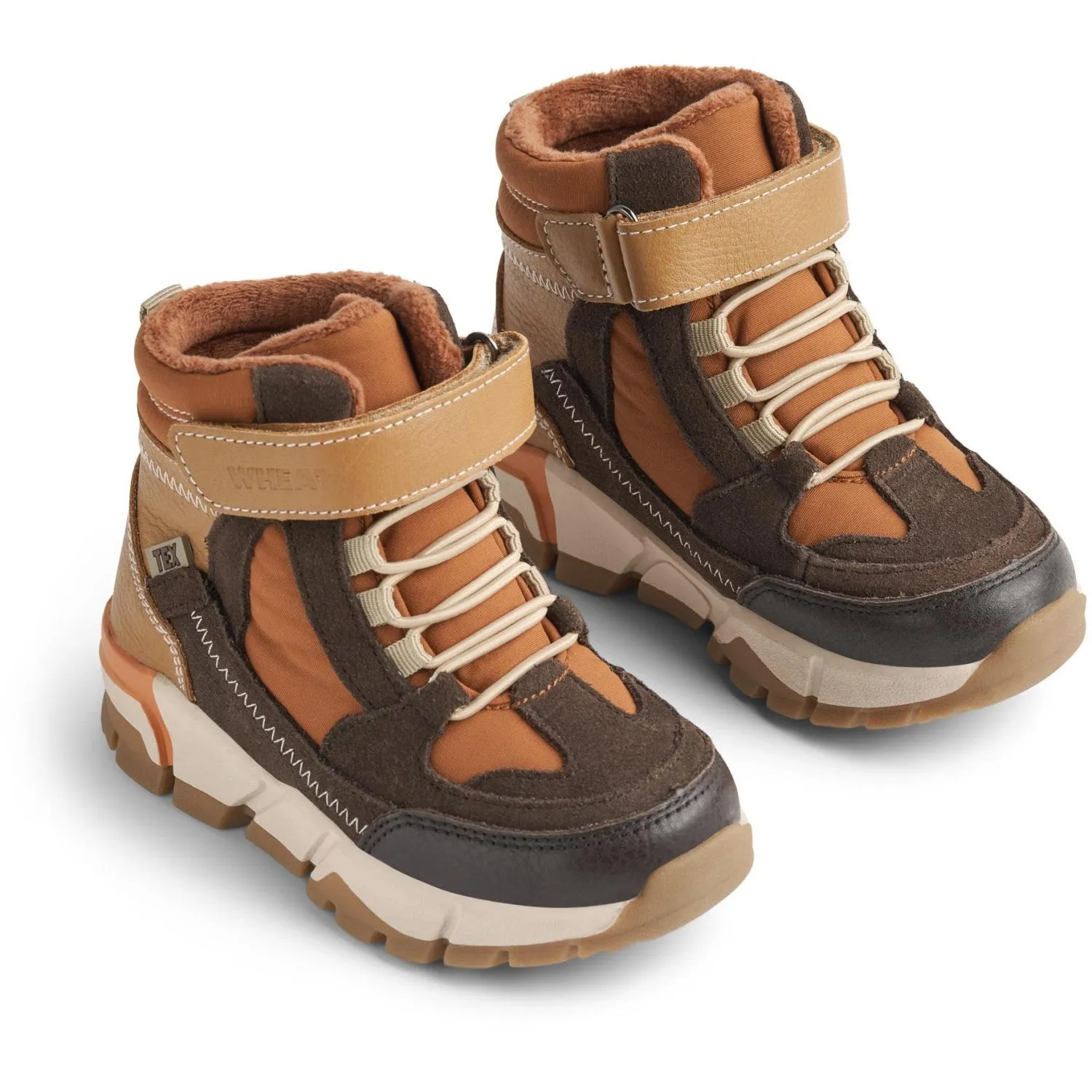 Snow Warm Trek Wheat Dark Brown Bootie Muni Tex
