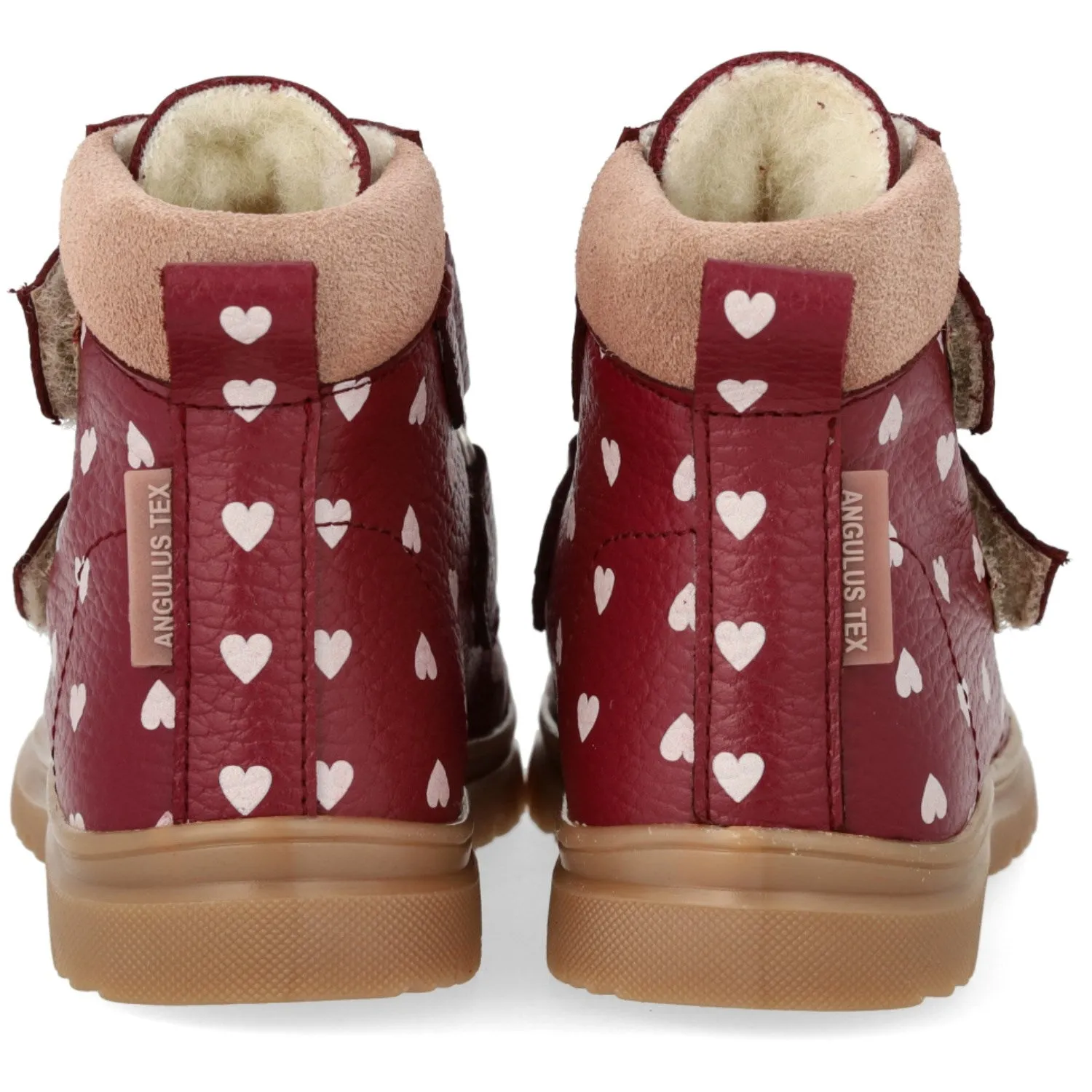 Snow Winter Trek Angulus Berry Hearts/Rosebud Beginner TEX-st?vle Med Print And Merino Uldfoer