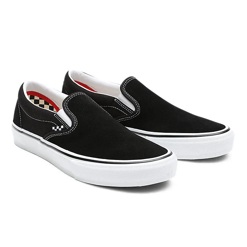 Vans Skate Slip-On Pro Skateboarding Shoes - Black/White Sleek Comfort Seasonal Pick
