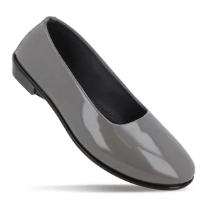 Walkaroo Womens Textured Belly Shoes - WC4985 Grey Comfy Travel Travel Ready Fit