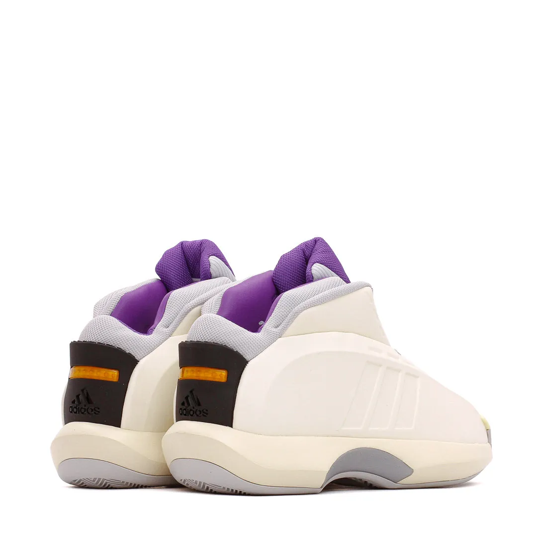 Adidas Basketball Men Crazy 1 Ivory Collegiate Purple IG3735 Torsional Rigidity Tech Sneakers EVA Midsole
