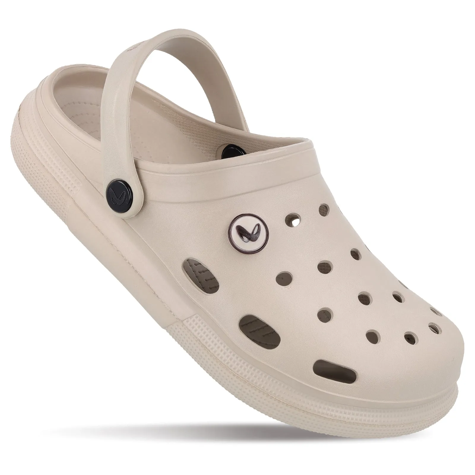 Men's Clogs  - WC4843 Greige Modern Design Comfort Walk Shoes