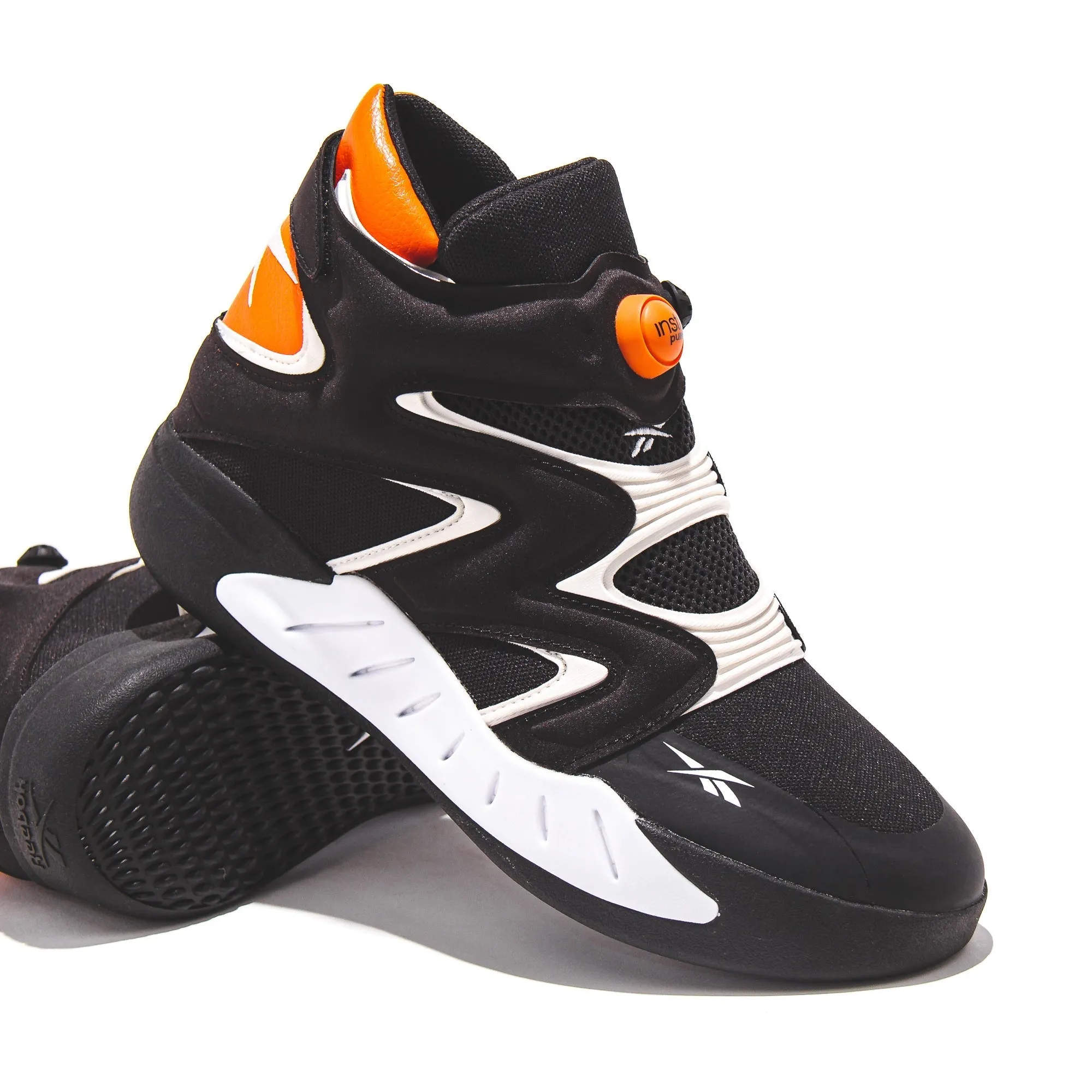 High Rise Cushioned Reebok Classics Basketball Men Instapump Fury Zone Black White G55140