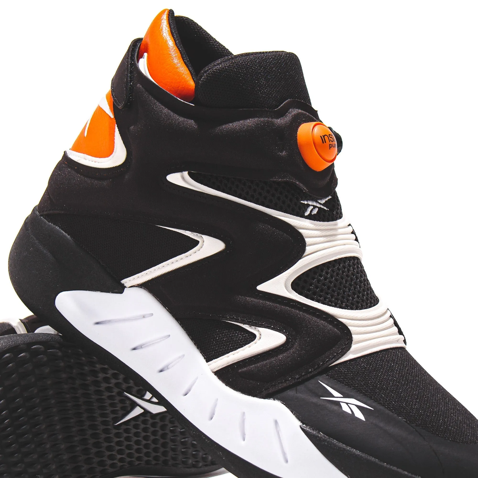 SuedeUpper Reebok Classics Basketball Men Instapump Fury Zone Black White G55140