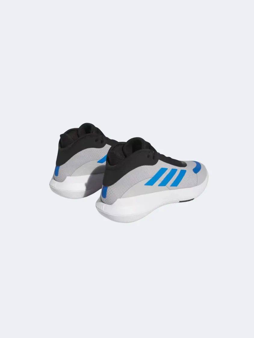High Impact Support Roll Guard Heel Counter Adidas Bounce Legends Men Basketball Shoes Grey/Royal/Black