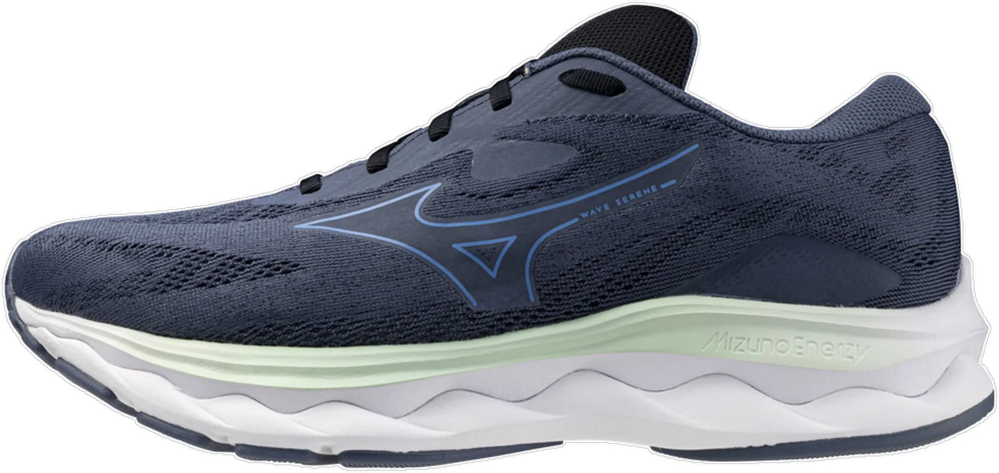 TPU Stability Bone Aid Mizuno Wave Serene Mens Running Shoes - Blue