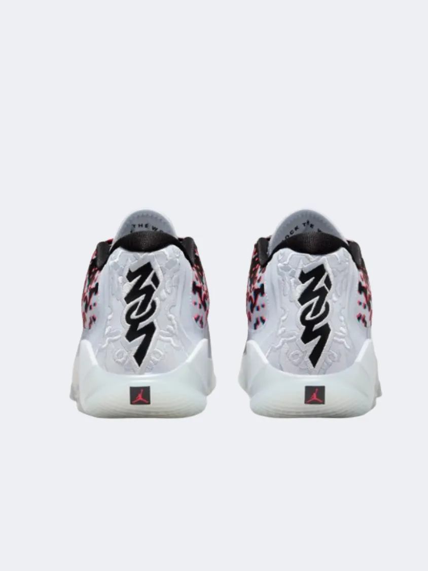 Nike Jordan Zion 3 Men Basketball Shoes Grey/Crimson/White Rolling Motion Engineered
