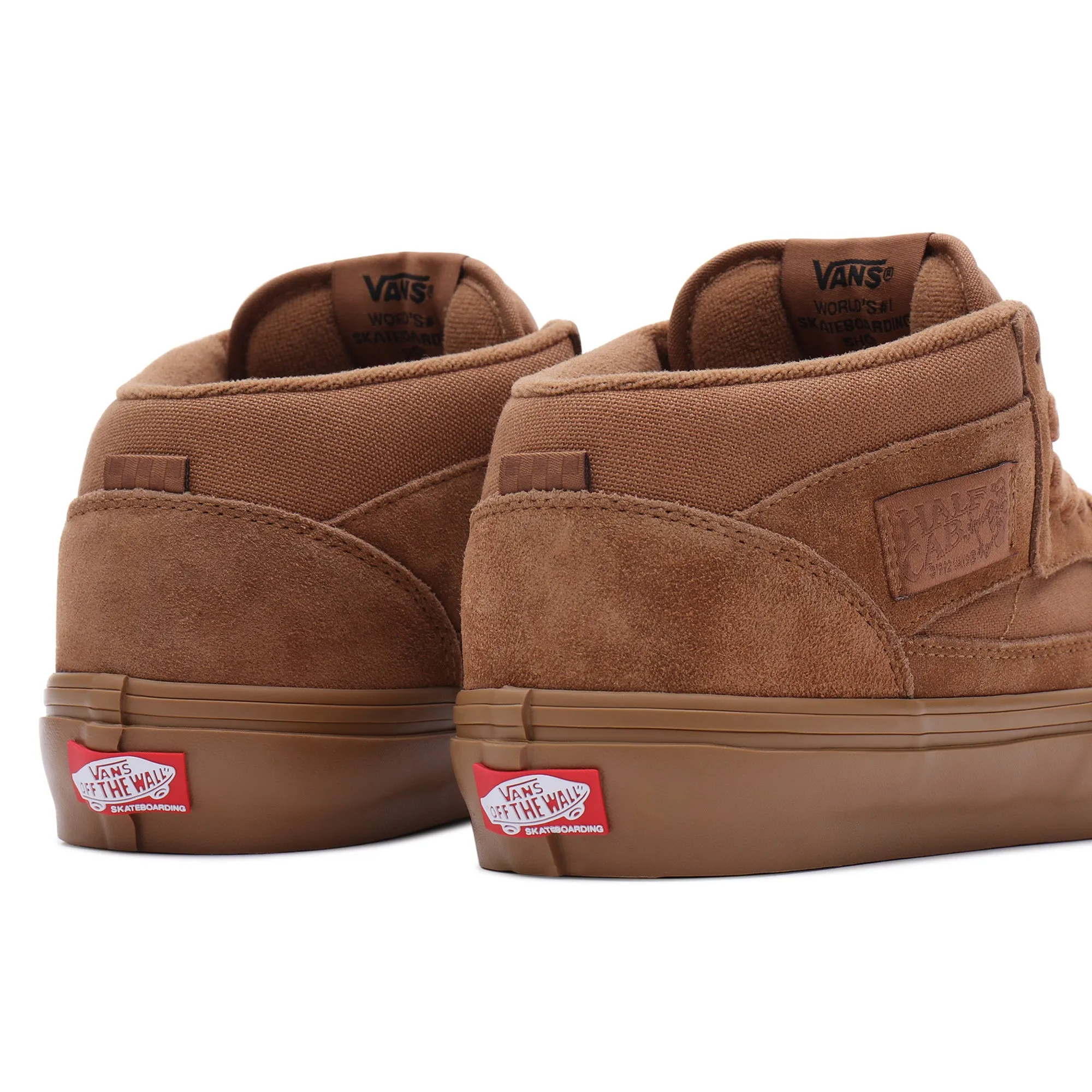 Vans Skate Half Cab Skateboarding Shoes - Brown/Brown Pointed Toe mesh ventilation