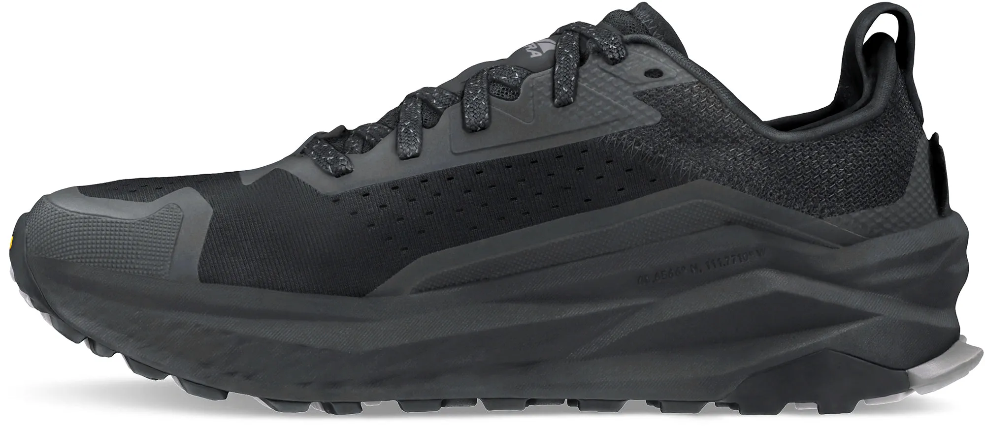 Altra Olympus 6 Mens Trail Running Shoes - Black Quick Drying Airport Travel Velvet Rich