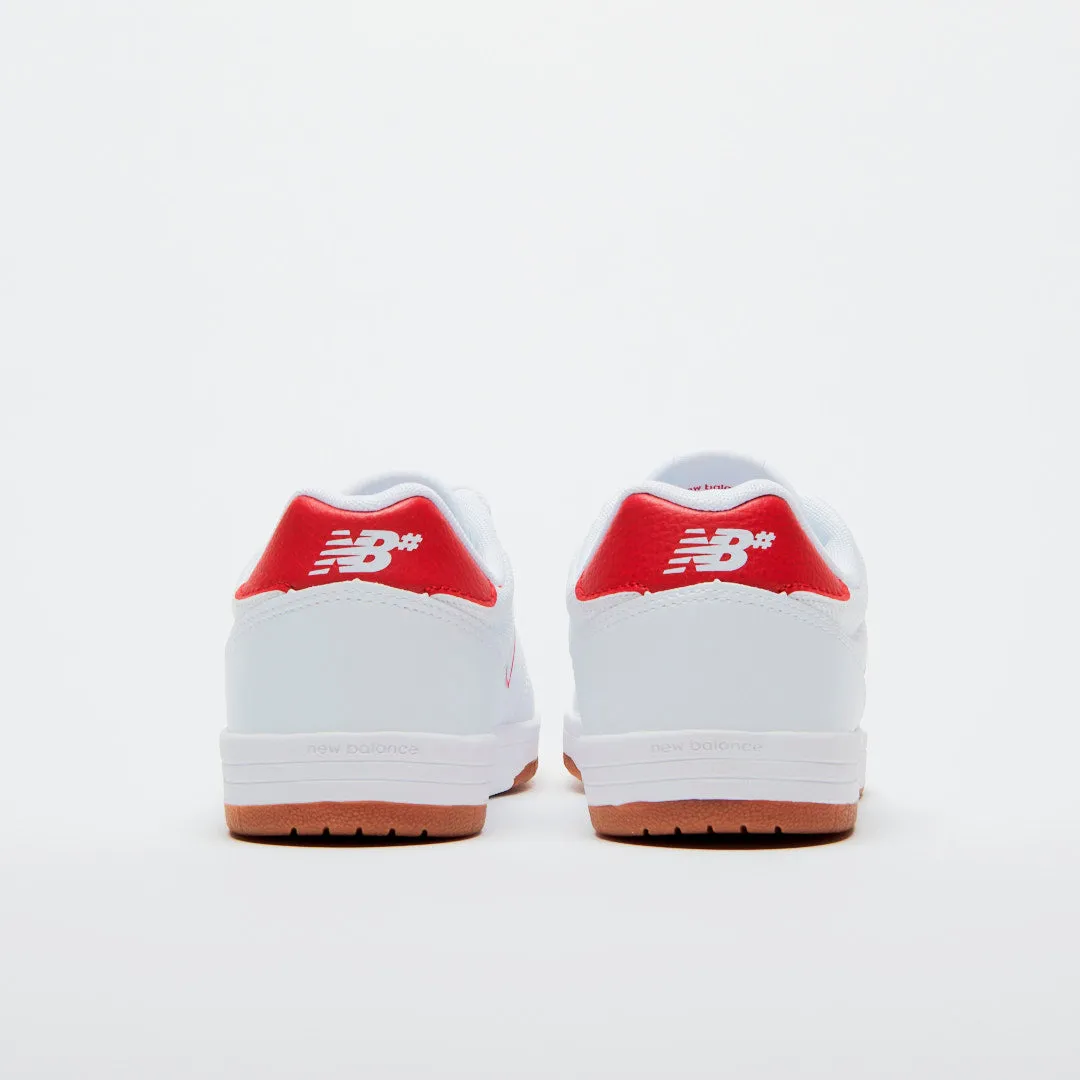 New Balance Numeric 425 Team Skateboard Shoe - White / Red Clean Ride