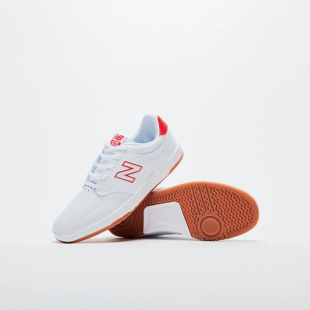 Skater Comfort Strong Frame New Balance Numeric 425 Team Skateboard Shoe - White / Red