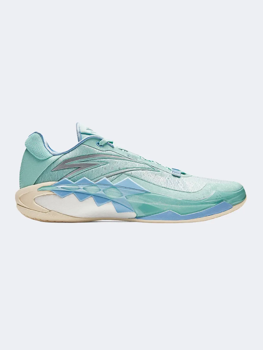Anta Shock The Game Furious 1 Men Basketball Shoes Green/Blue LowTopStyle Sneakers Smooth Soles