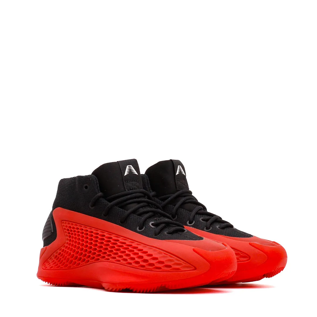 Wide Base Design Easy Slip On Adidas Basketball Kids Anthony Edwards 1 Pure Ruby (GS) IG6611