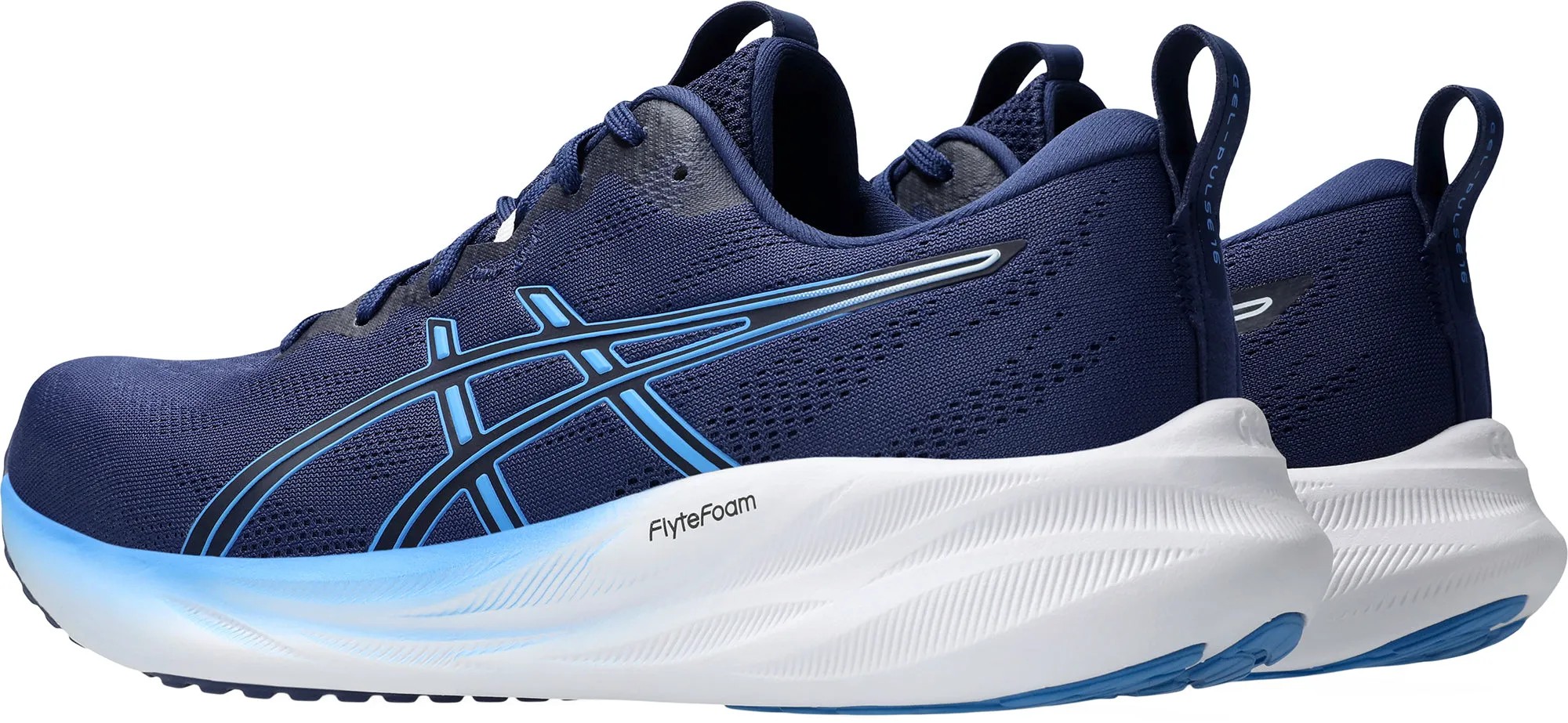 Asics Gel Pulse 16 Mens Running Shoes - Blue Quick Dash Slim Line